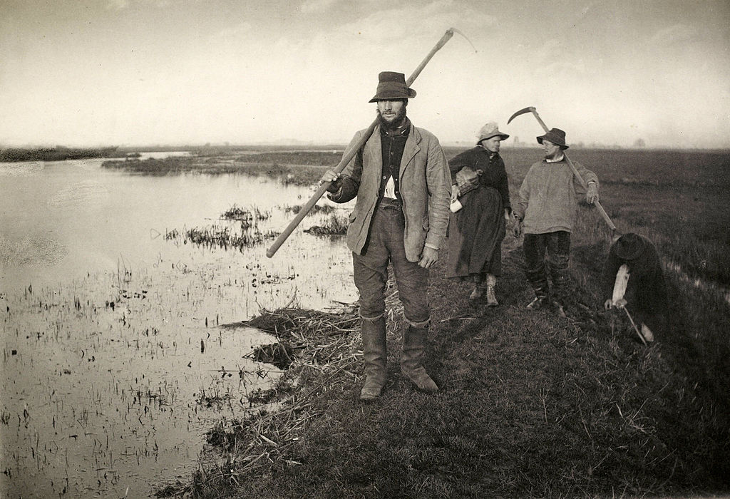 Coming Home from the Marshes, platinum print by Peter Henry Emerson, 1886