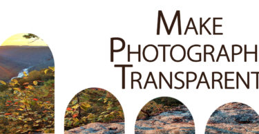 Make Photographs Transparent