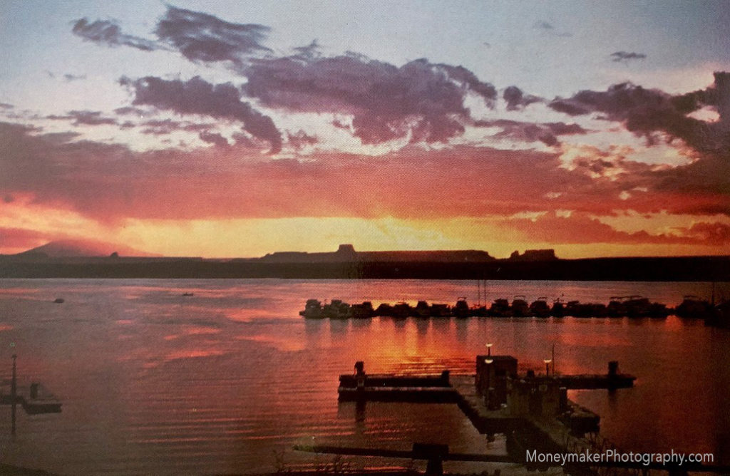 Sunrise Over Wahweap Marina, Lake Powell, Page, Arizona.