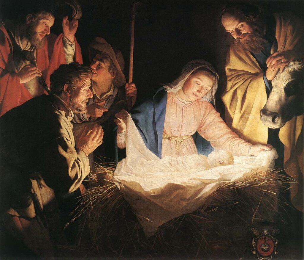 Gerard van Honthorst - Adoration of the Shepherds 1622, Wallraf-Richartz-Museum